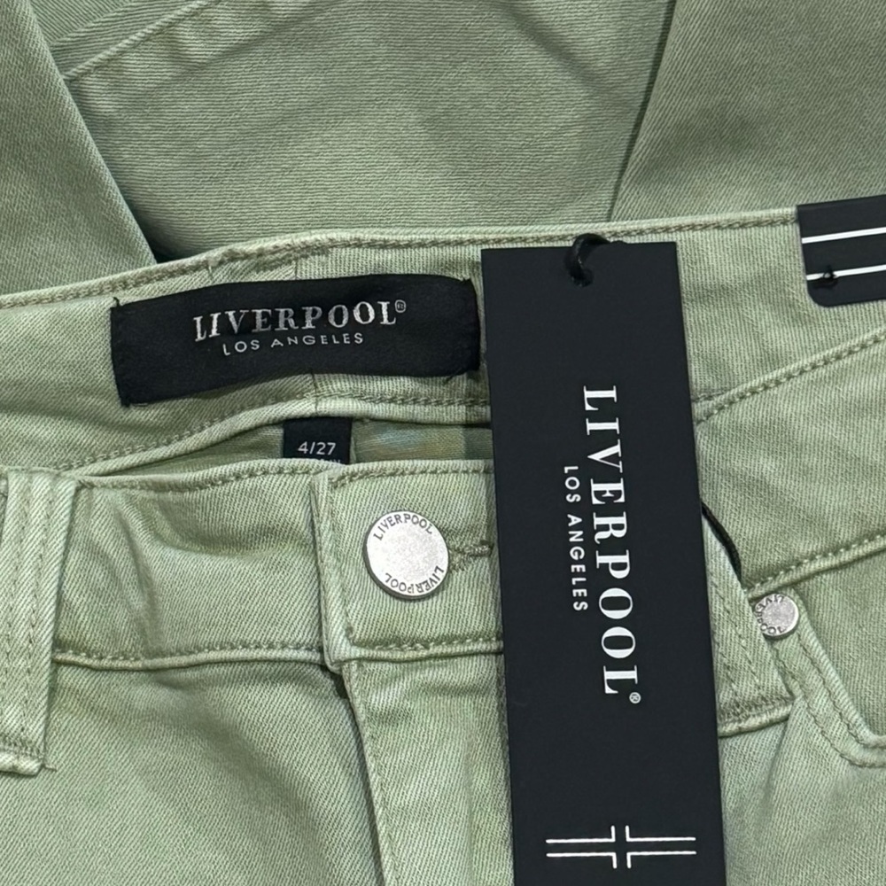 Liverpool Olive Green Skinny Jeans - Picture 6 of 9